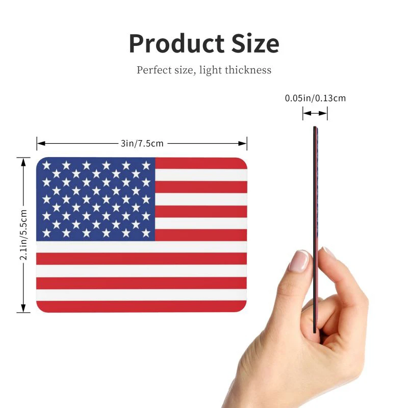 USA United States America Flag Fridge Magnets Home Decor Magnetic Fridge Magnets customizable Soft magnetic refrigerator sticker