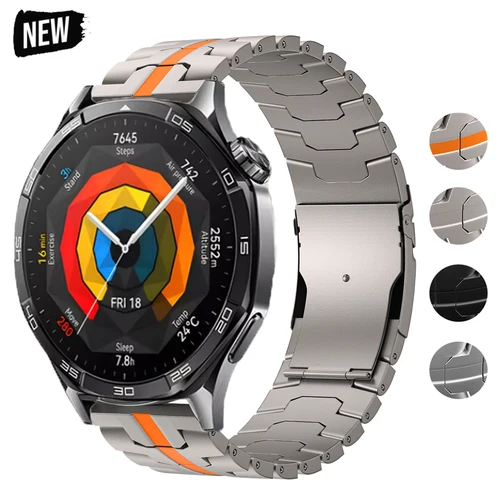 Para Huawei Watch GT5 46mm correa de Metal pulsera de negocios 22mm para Huawei Watch GT 46mm/GT2e/GT3 46mm correa de reloj de acero inoxidable