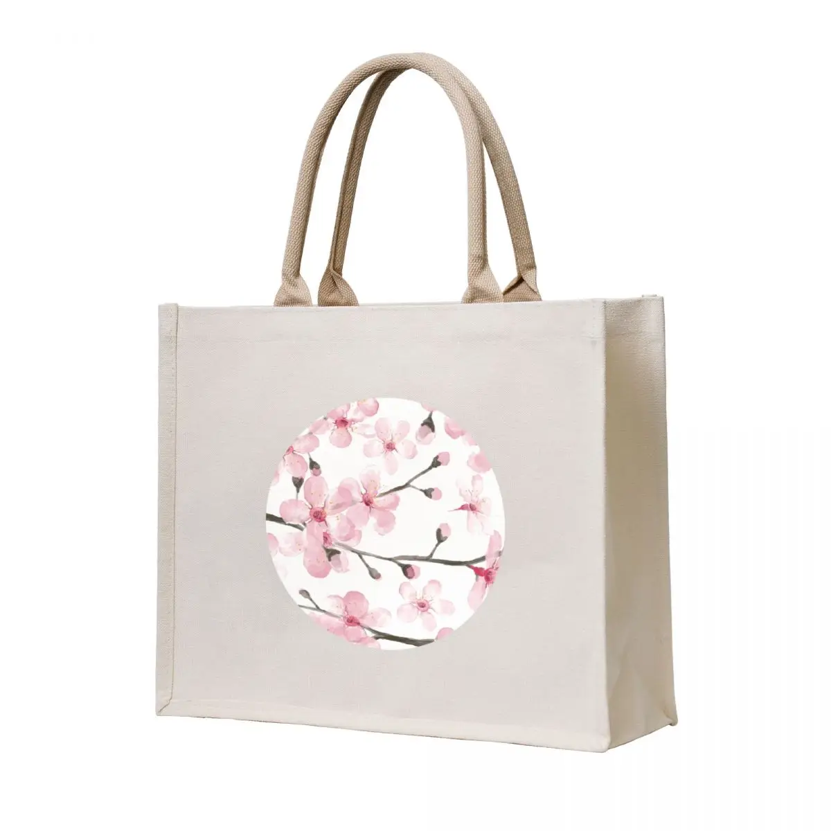 

Cherry Blossom watercolor fashion and home decor by Magenta Rose Designs Tote Bag bag for beach tote bag woman