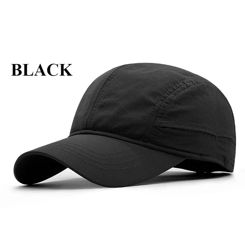 Große Größe XL 65CM Leichte Dünne Schnelltrocknende Baseballkappen Herren Einfarbige Vintage Unisex Sportmütze Verstellbare Trucker-Kappe Snapback-Hüte – Detail 8