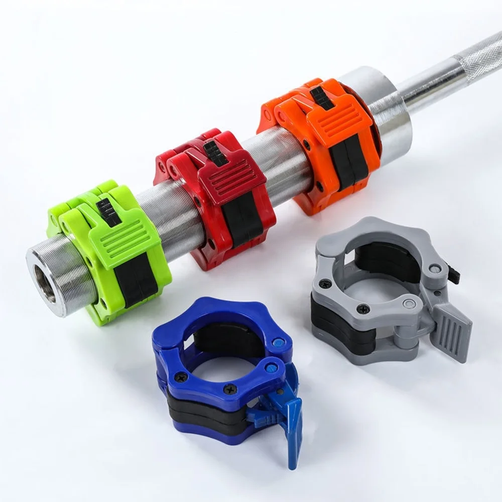 25/50mm Spinlock Barbell Collars Quick Release Barbell Clamps Weight Bar Clips for Weightlifting and Strength Training Clamp Spr