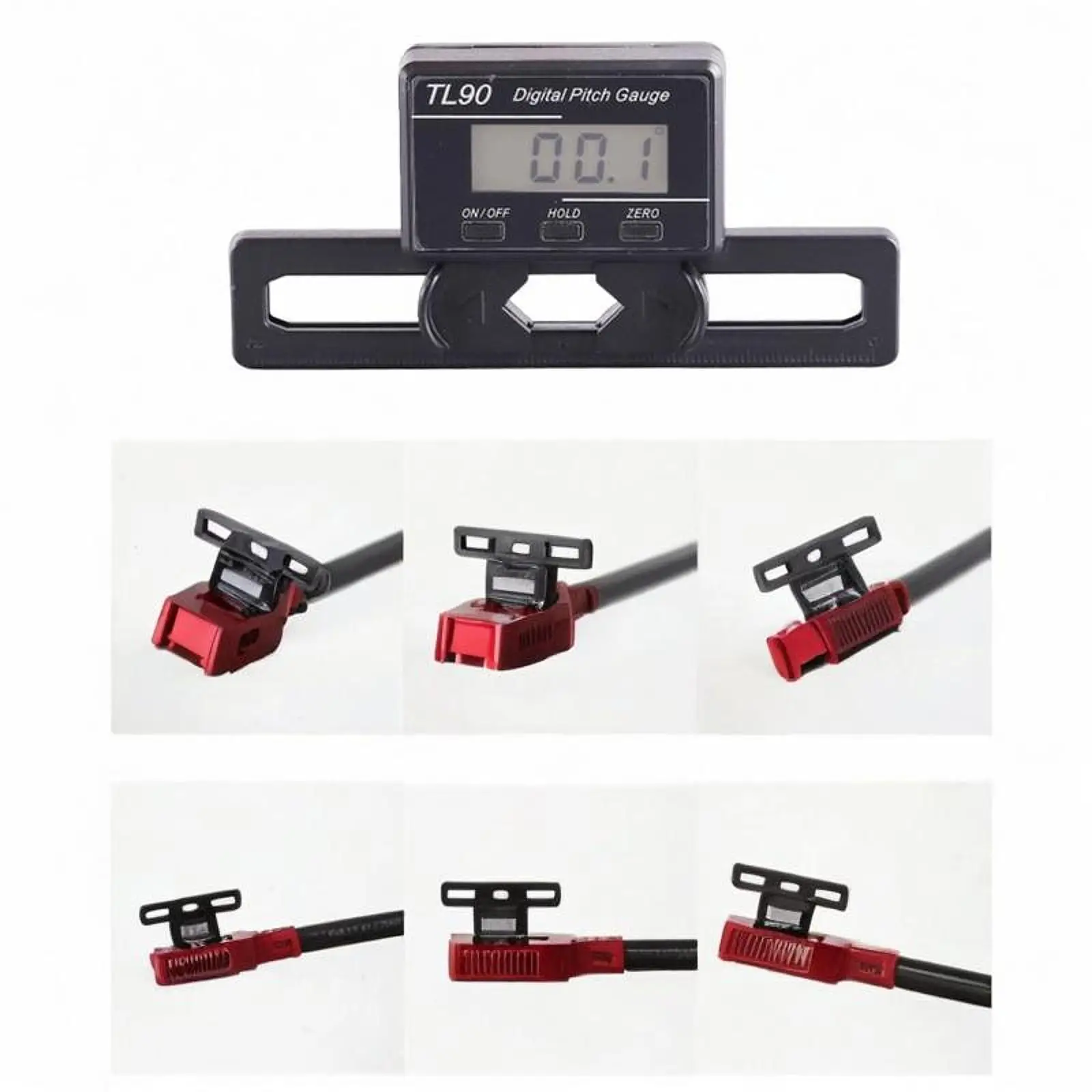 Digital Pitch Gauge Accuracy Precision Easy to Use Electronic Level Pitch Gauge for Helicopter Plane RC Airplane Motor Mounts