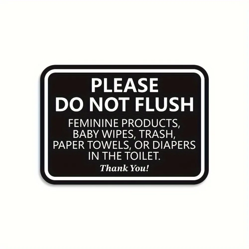 Strong Acrylic Bathroom Sign 