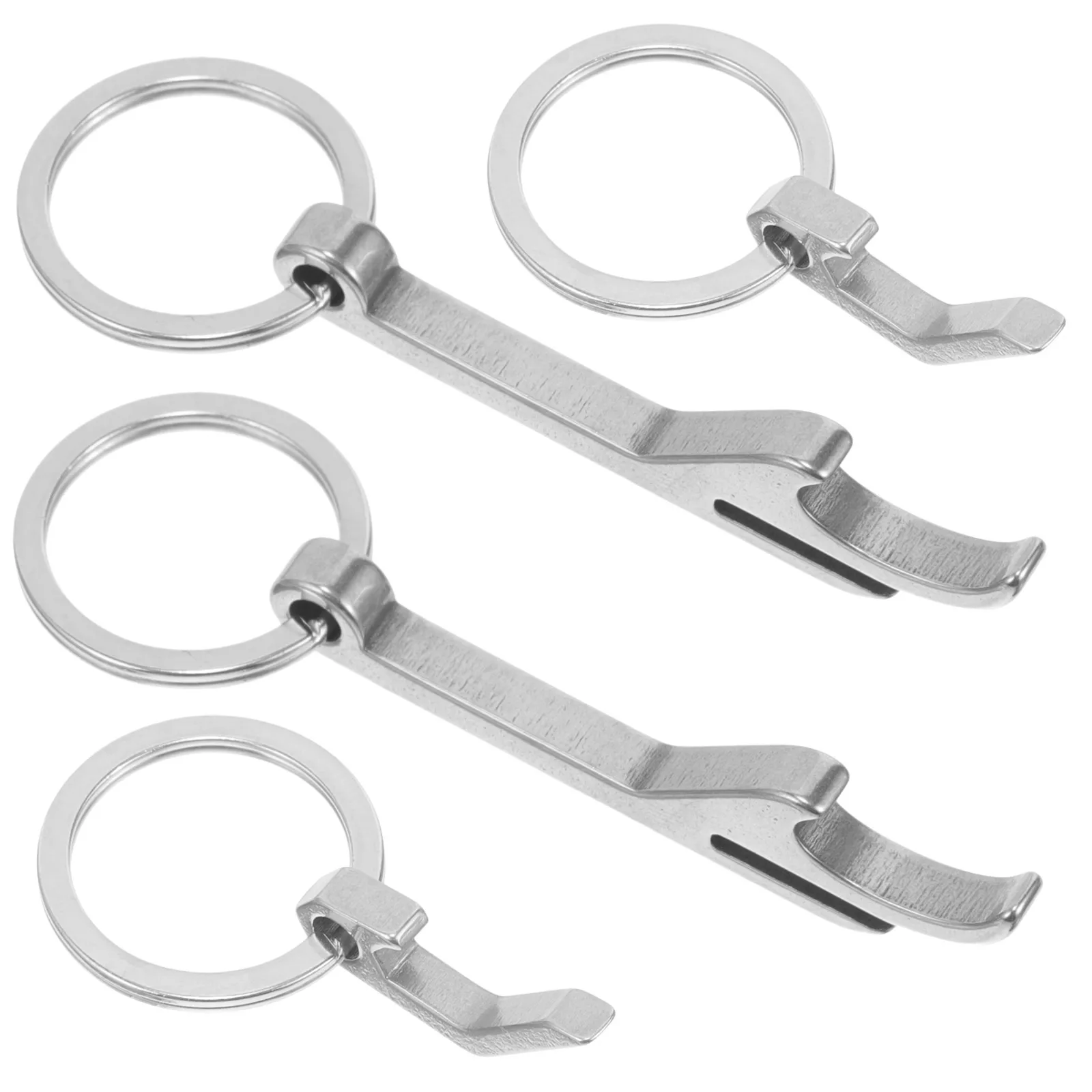 

4pcs Steel Bottle Opener Keychain Portable Tool for Portable Beer Opener Beer Beverage Multi Function Wear Resistant