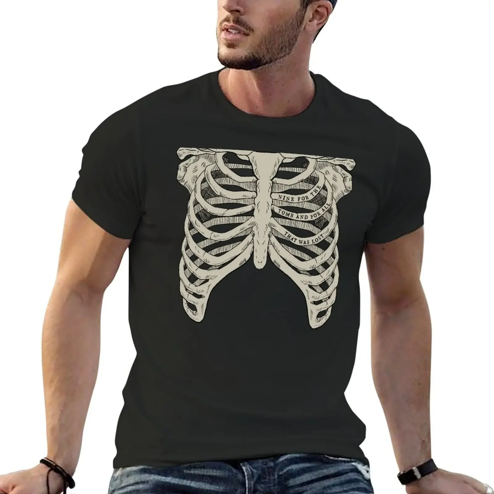 The Locked Tomb - Ribcage T-Shirt vintage graphic tee plus sizes graphics customs mens t shirts