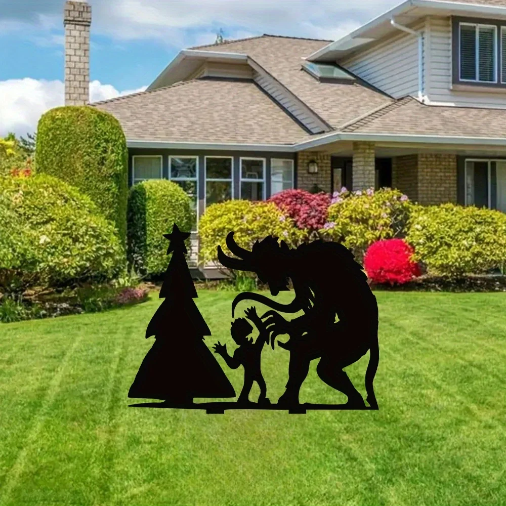 CIFBUY 1pc Abstract Silhouette Shadow Caster Metal Wall Art, Iron Craft Ornament,No Electricity Needed, Powder-Coated Rustproof