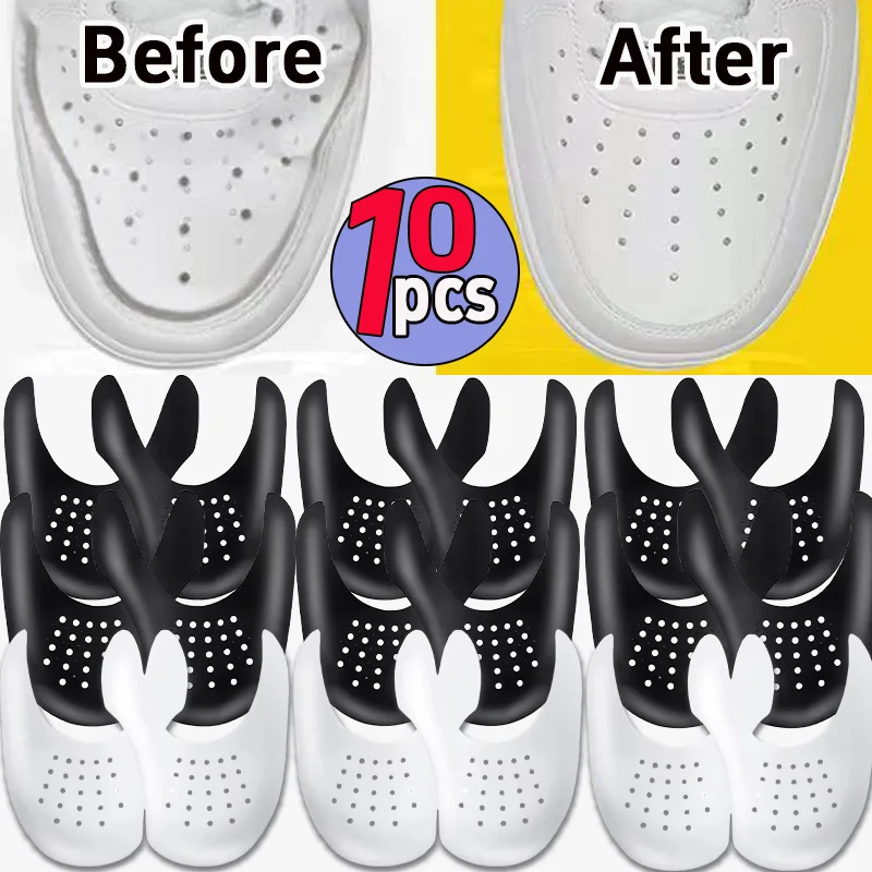 5pairs Light Anti Crease Protector Anti Crease Bending Supporting Shoes Toe Crease-resistance Suitable for Sports Shoe Protector