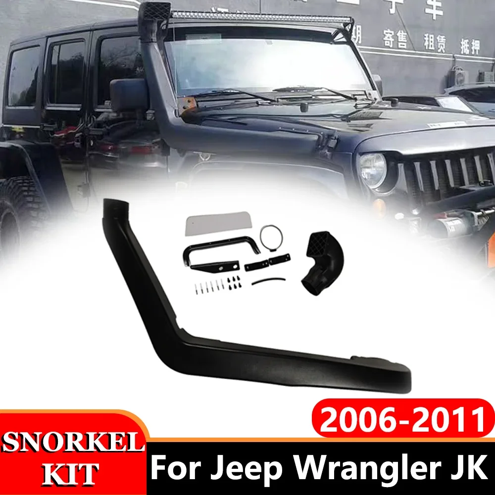 Kit de snorkel de entrada de aire para Jeep Wrangler JK 2006 2007 2008-2011 sistema de admisión de aire 4X4 accesorios de coche dispositivo de vadear de snorkel apto