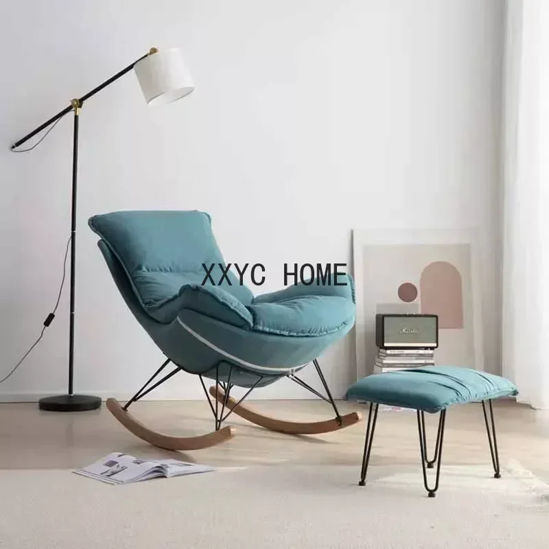 

Modern Luxury Ergonomic Rocking Lounge Chair Floor Designer Office PoltronasLuxo Home Decoraction