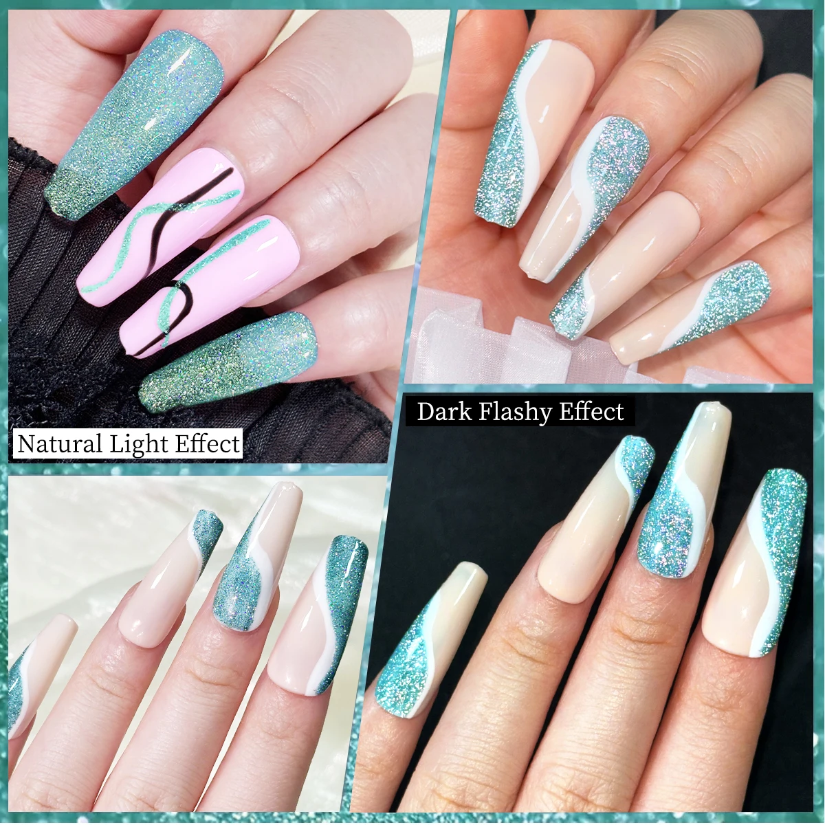 5 ml Eyeliner-Gel-Nagellack, 2 ultrafeine Pinselköpfe, französische Pull-Line-Graffiti-Malerei, Streifendesign, Gel-Lack