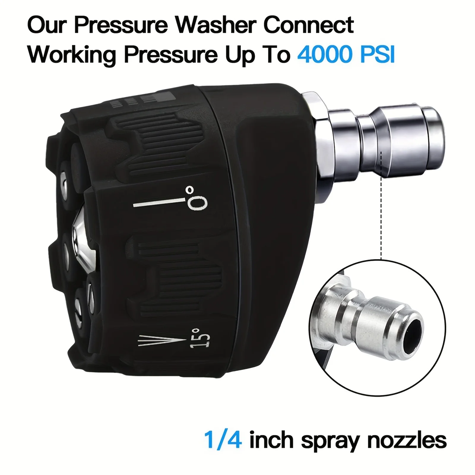 High pressure cleaning machine six in one nozzle high pressure car washing water gun nozzle adjustable nozzle image 3