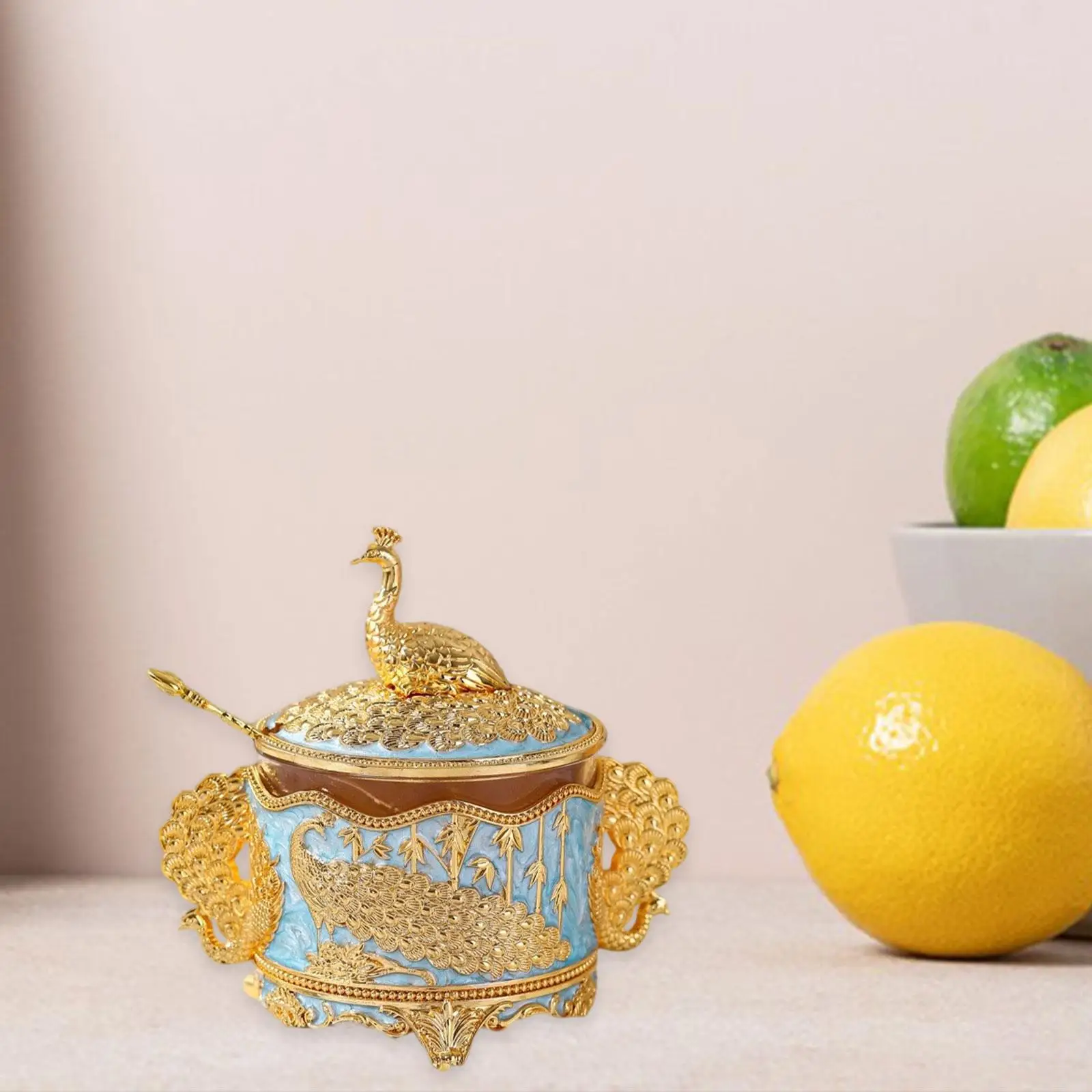 

Sugar Bowl with Lid and Spoon Sugar Container for Kitchen Home Restaurant