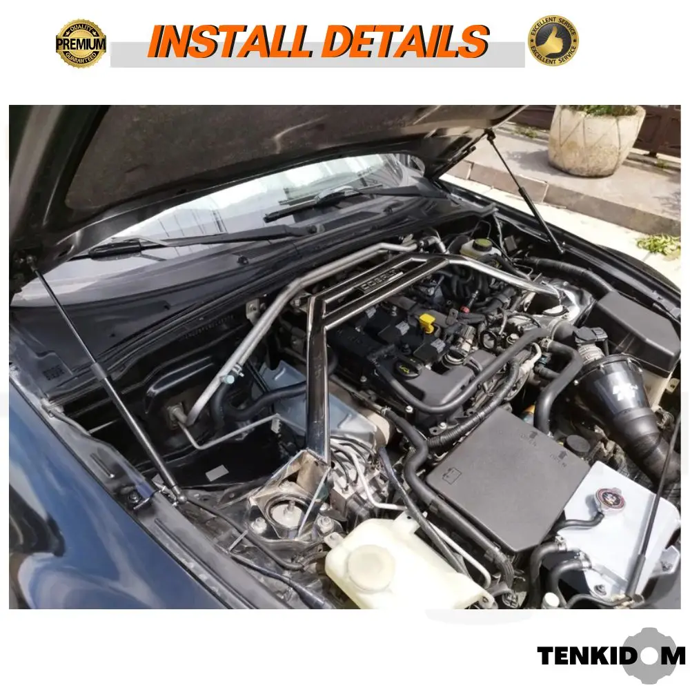 Front Hood Struts for Mazda MX-5 Miata (U.S.) 2006-2015 Shock Lift Supports Bonnet Gas Dampers Springs No-Drill