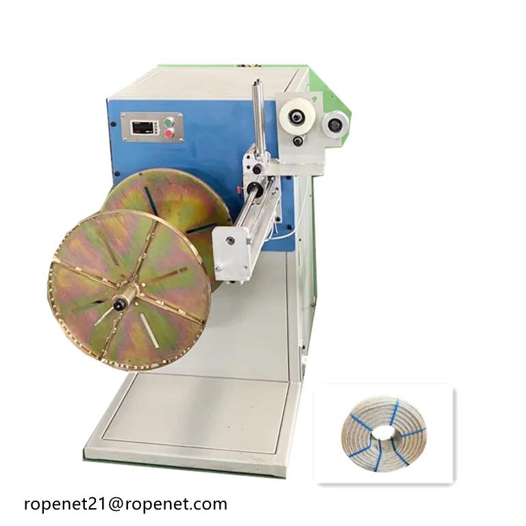 Automatical Plastic Rope Winder  Semi-Automatic Soft Plastic Winding Machine Rope  Coiler