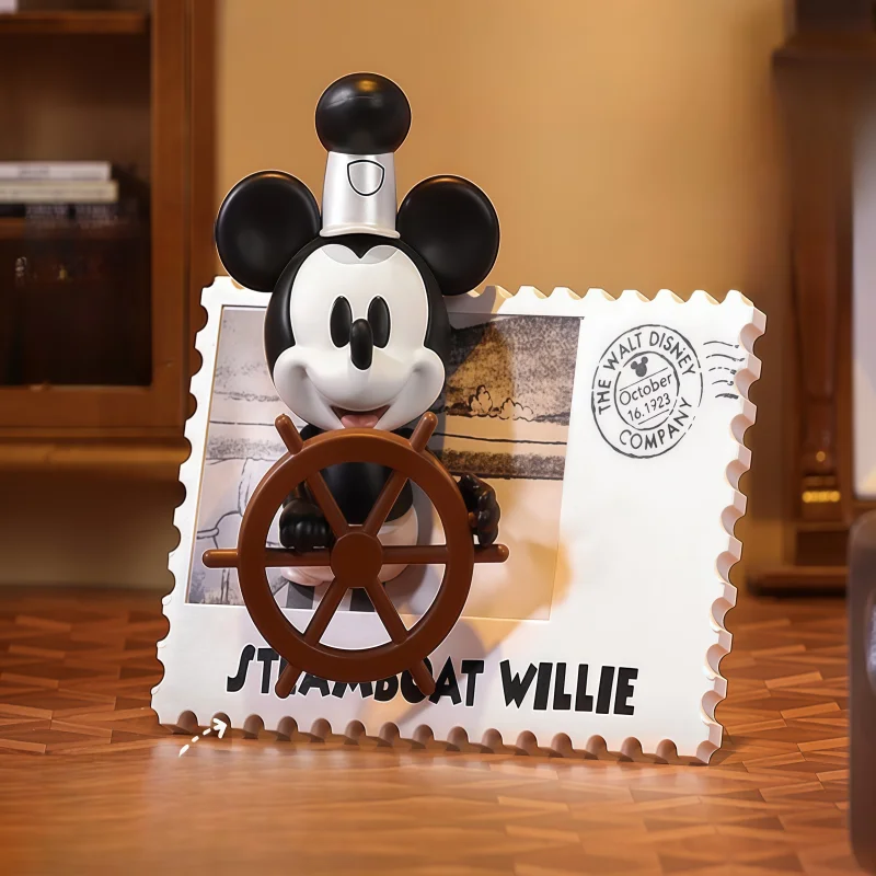 

New Miniso Disney Retro Stamp Themed Blind Box Trendy Desktop Ornament Fridge Magnet Cute Hand-Made Gift Idea For Toy Collectors