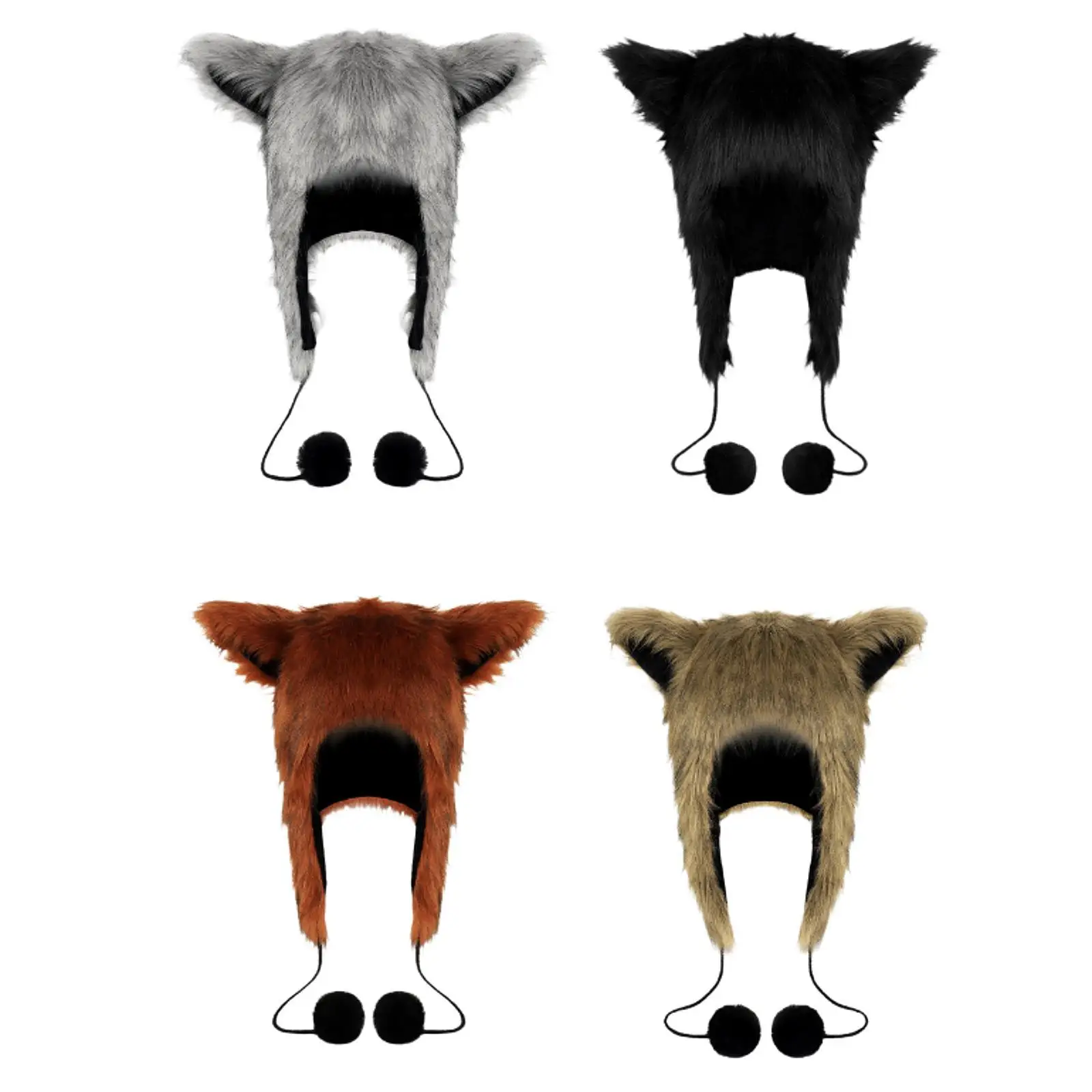 Chapeau de Cosplay Anime, mignon chapeau en peluche pour hommes et femmes, fête d'halloween, carnaval d'hiver