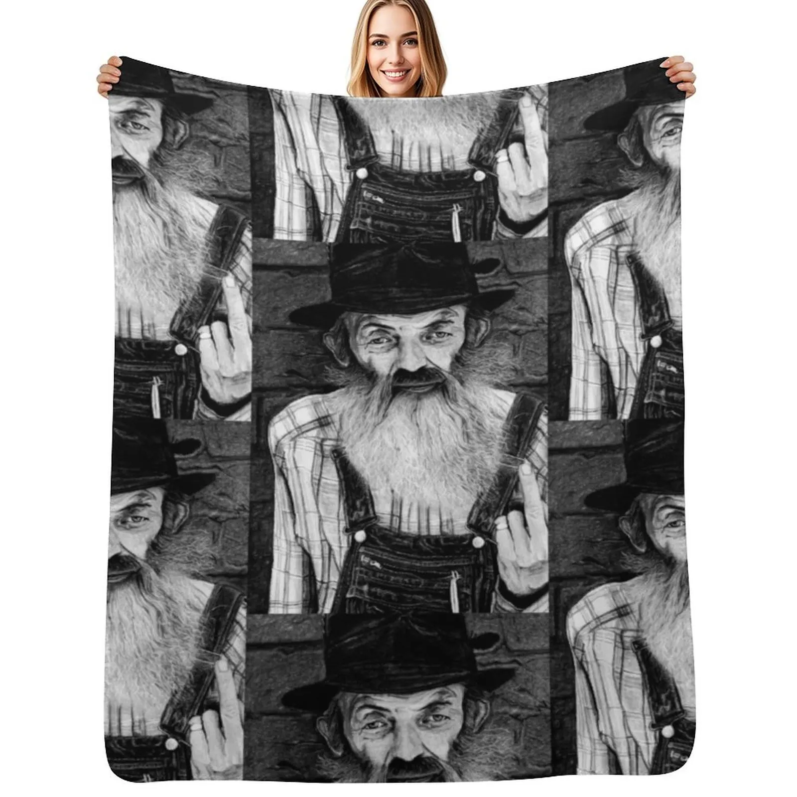 

Popcorn Sutton Throw Blanket warm for winter Plaid Blankets For Sofas heavy to sleep Blankets