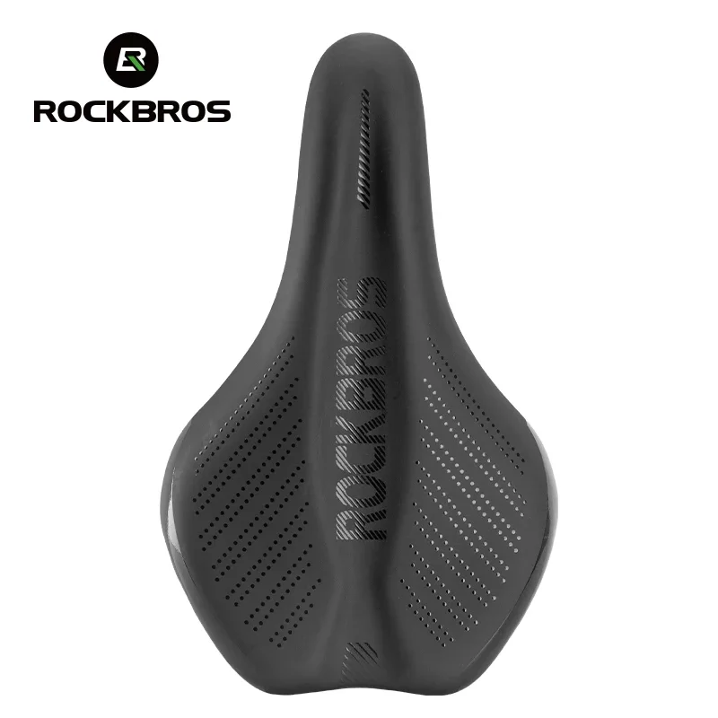 

ROCKBROS MTB Road Bicycle Saddle Waterproof Leather Bike Saddle Shockproof Mountain Bicycle Seat Comfort Cycling Seat Cushion