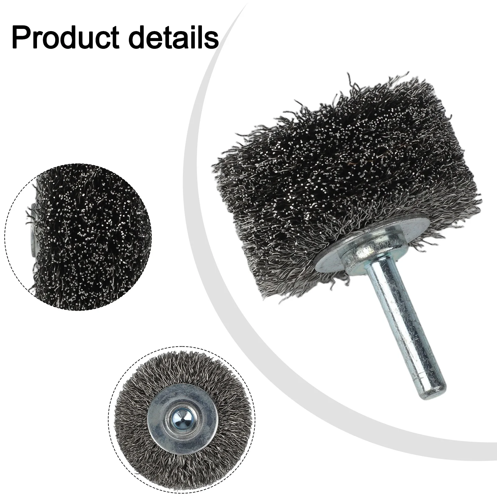 Brush Steel Wire Brush Replacement 50x25mm For Metal Rust Removal Polishing Silver Stainless Steel For Deburring