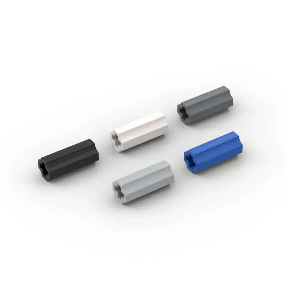 MOC 10 Buah Poros 59443 Konektor 2L Kit Blok Bangunan Halus dengan Lubang Bata Mainan Puzzle Partikel Hadiah Ulang Tahun Anak-anak