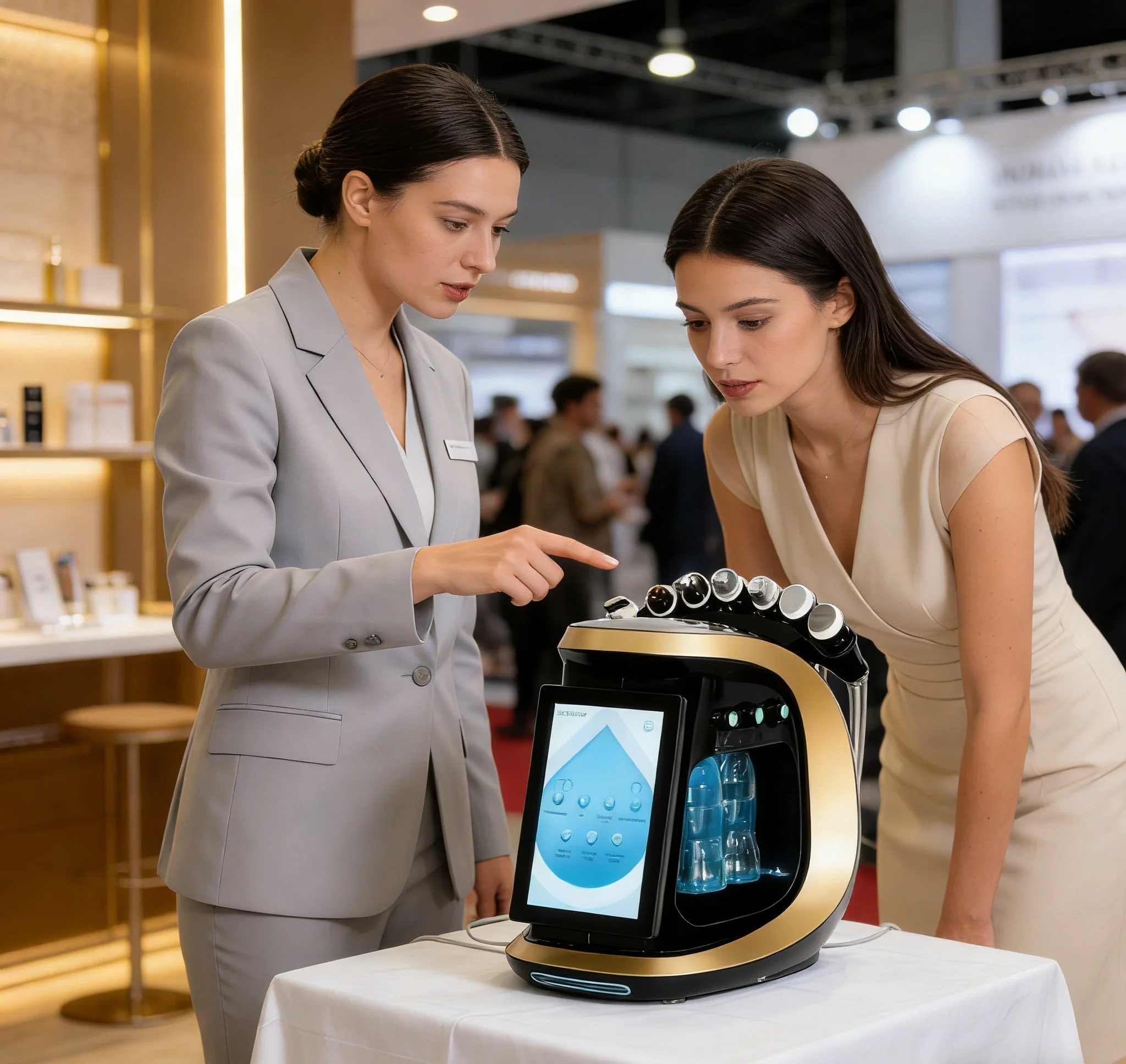 

Генератор мелких пузырьков 7 в 1: Аппарат для гидродермабразии, аквапилинга и микродермабразии Myoslim