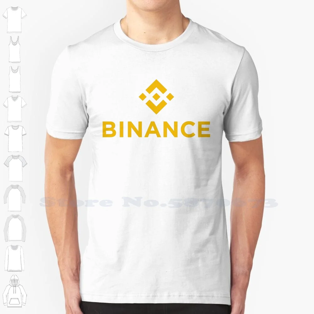 

Повседневная футболка Binance с логотипом, высококачественные футболки из 100% хлопка с графическим рисунком