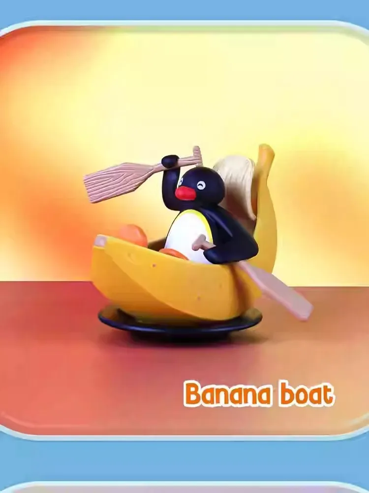 الأصلي X11 Pingu Gluttonous Goslings سلسلة صندوق أعمى صندوق غامض أنيمي الشكل البيض العمياء ديكور مجموعة عصرية هدايا مخصصة