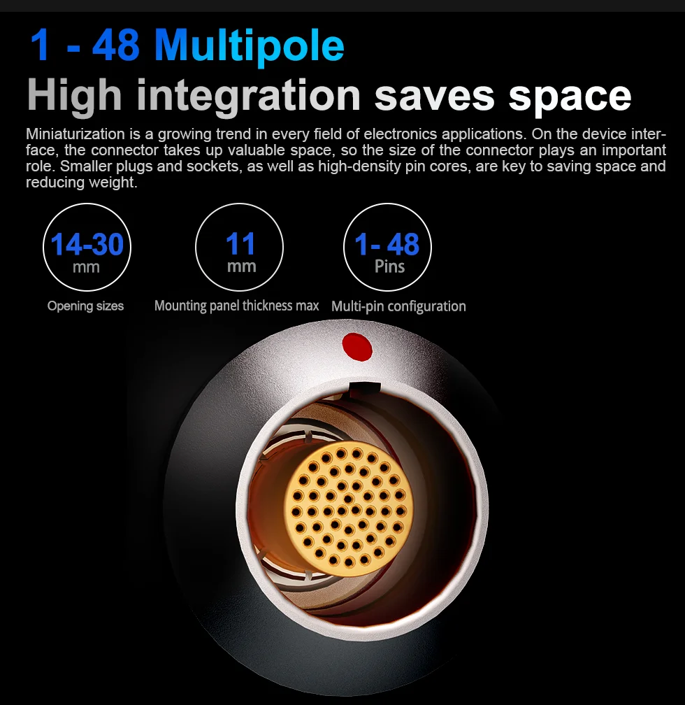 Waterproof connector 3K LEMO-compatible K Series Push-pull self-locking connector FGG EGG EEG FHG PHG 2 3 4 5 6 7 8 10pin 2-30p