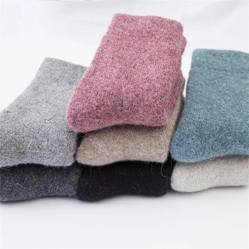 Winter Woolen Socks Men Against Cold Super Thicker Solid Socks Women High Quality Casual Comfortable Snow Terry Floor Socks