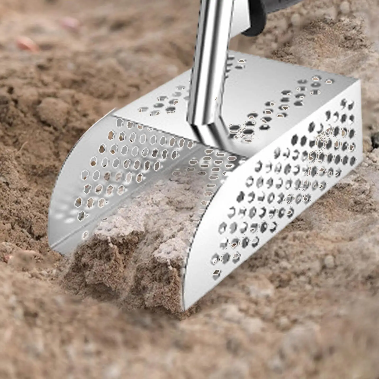 

Sand Shovel Cleaning Tool Picking up Shell Practical Ergonomic Handle Square Head Sand Filter Beach Shovel Shell Collecting Tool