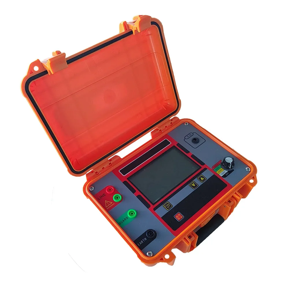 ل عالية الدقة الرقمية اختبار مقاومة العزل Megohm متر 1KV-10KV Megohmmeter الفولتميتر الدائرة اختبار متر Megameter