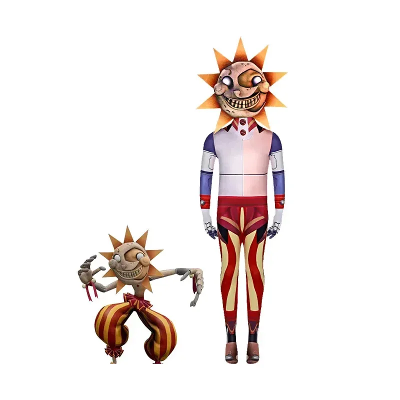 Sky02 Disfraz de Cosplay de Sundrop y Moondrop, mono de Anime para niños con máscara de terror, traje de Cosplay para fiesta de Halloween, ropa 88Li #