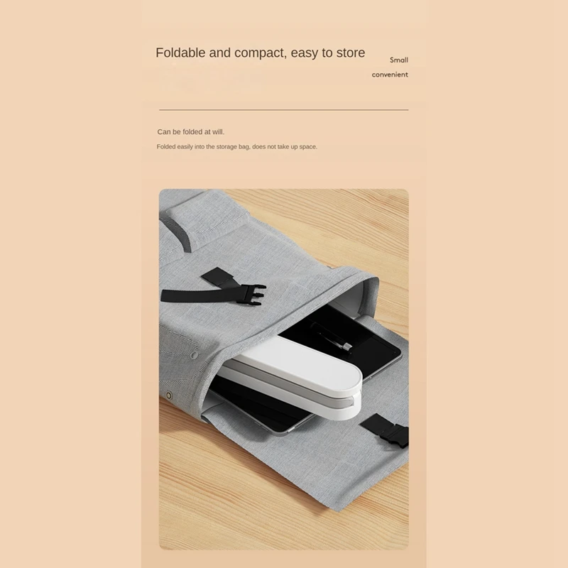 مصباح مكتب LICE-LED قابل لإعادة الشحن، محمول، قابل للطي مع 3 إعدادات للسطوع، مصباح مكتبي صغير - مثالي للمكتب والمنزل