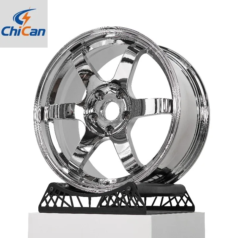 

【2026】Chican Custom Forged Chrome Silver TE37 Lightweight Forged 17-24 Inch Lightweight Car Alloy Wheel 5x120 6 Spoke Rim for To