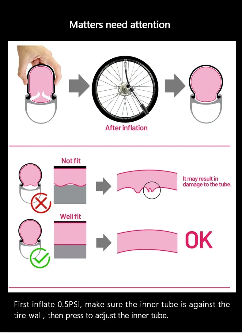 RideNow 19 g TPU-Fahrradschlauch 700 x 18 25 28c Französische Ventillänge 45 mm/65 mm/85 mm 700c Leichtschlauch für Dics Bremse Fahrrad – Detail 14