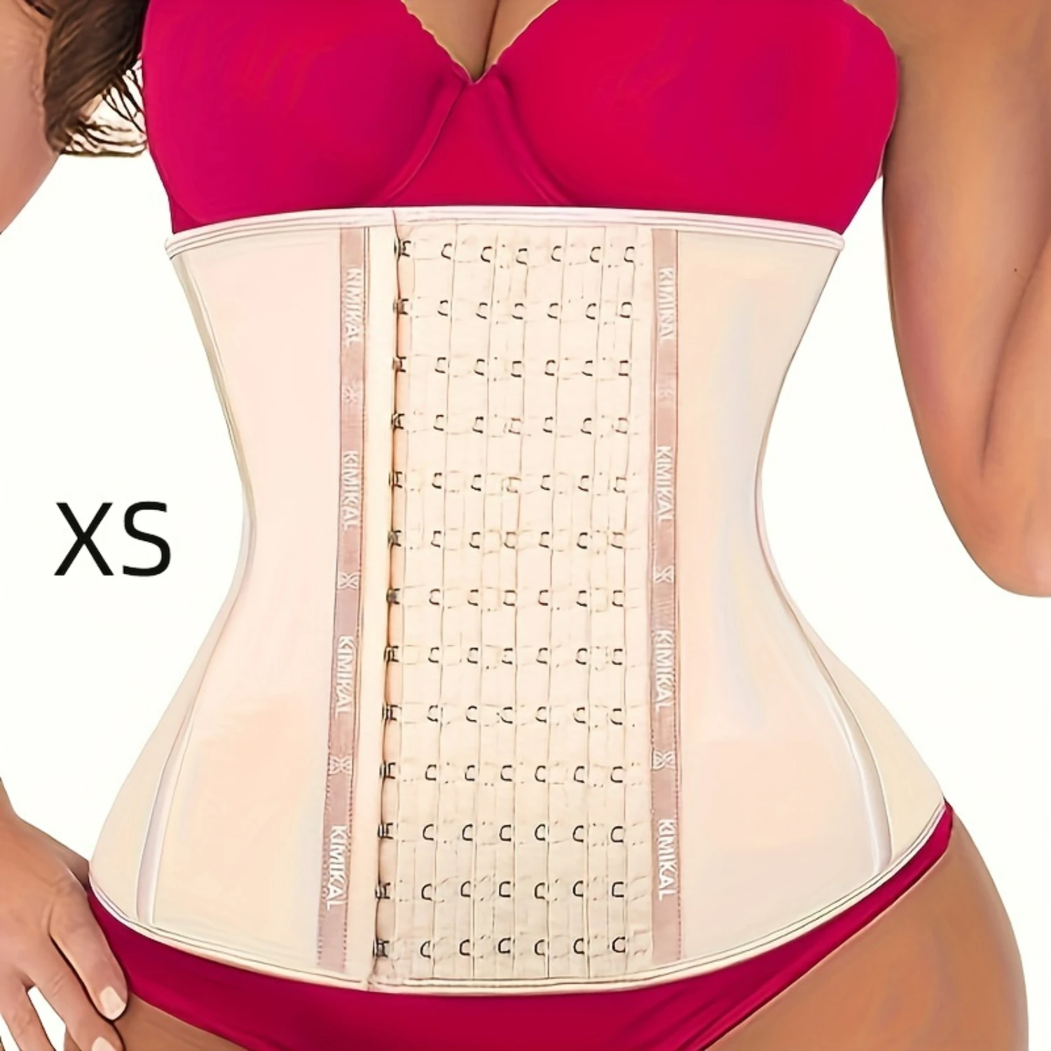 High-Quality Kimikal Women's Waist Trainer - Comfortable Corset Shapewear Belt with Extension Ribs for Enhanced Hourglass Figure