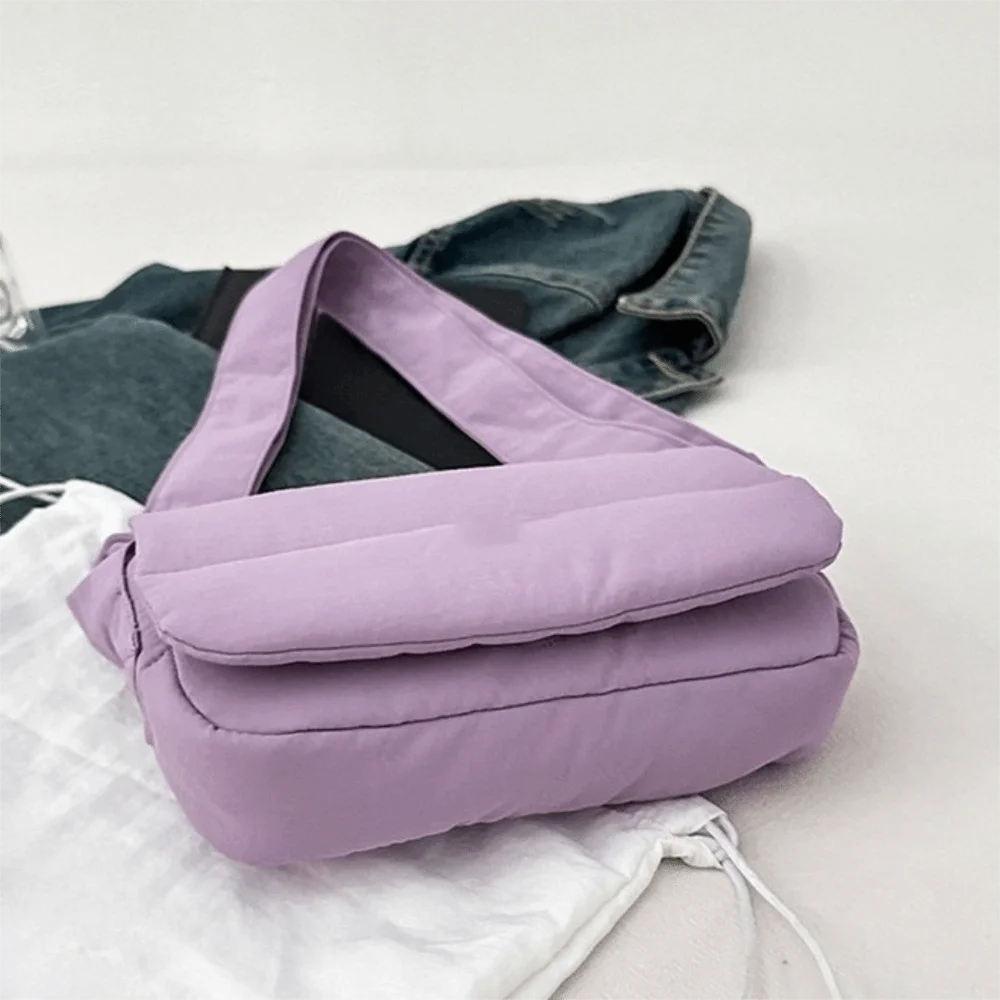 

Элегантная женская сумка-кроссбоди в стиле макарон, многофункциональная легкая нейлоновая сумка через плечо, однотонная простая сумка-мессенджер, осенняя коллекция