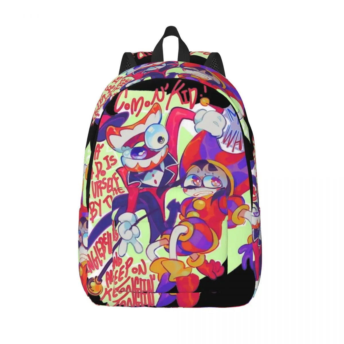 

The Amazing Digital Circus Backpack Middle High College School Student Pomni Jax Caine Bookbag Teens Daypack Outdoor