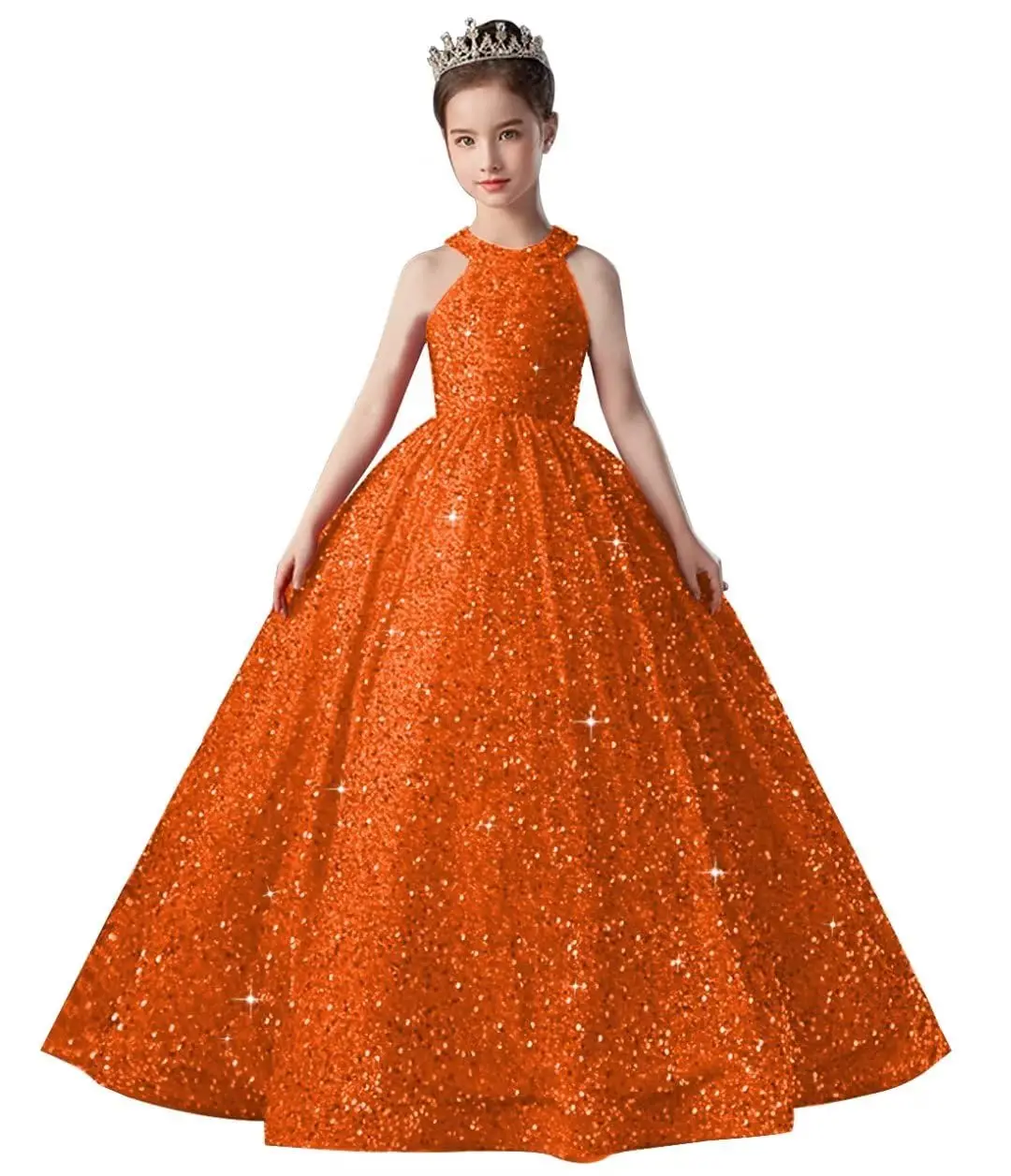 Halfter Pailletten Blumen mädchen Kleider für Hochzeit funkelnden Ballkleid Festzug Kleid für Mädchen Prinzessin Kinder Kleinkinder Party Roben