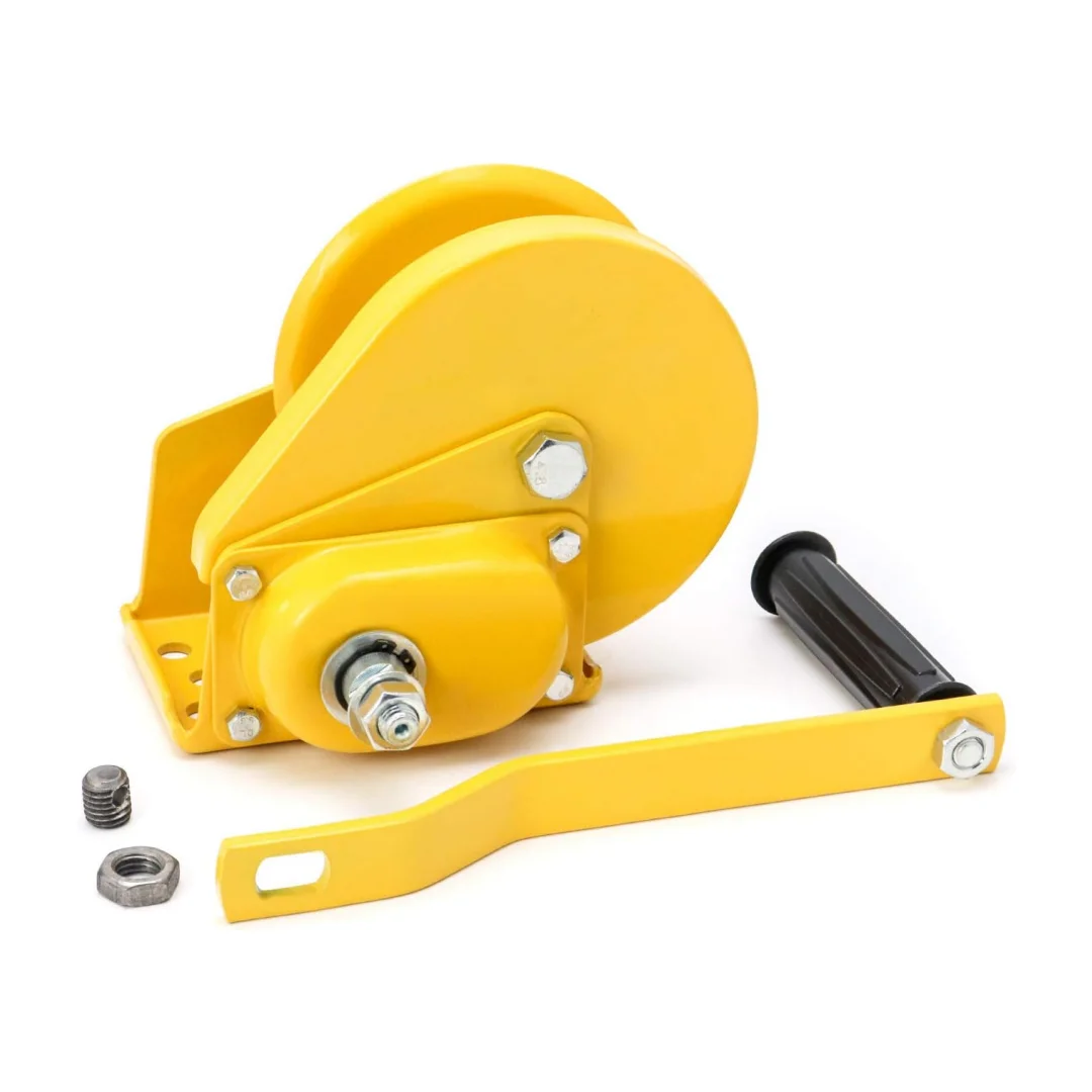 Сверхмощная ручная лебедка 2600 фунтов, морская двухсторонняя самоблокирующаяся лебедка с ручкой, буксировочная лебедка для квадроцикла, лодки, прицепа, грузовика