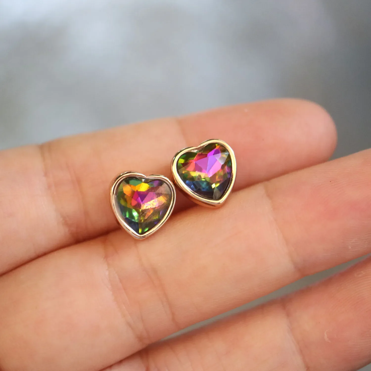 10 Stück/Set Strass-Kristallknöpfe für Hemden, 12 Farben, Glas-Herzknöpfe, Kleidungsdekoration, Schmuckzubehör, Anhänger – Detail 17