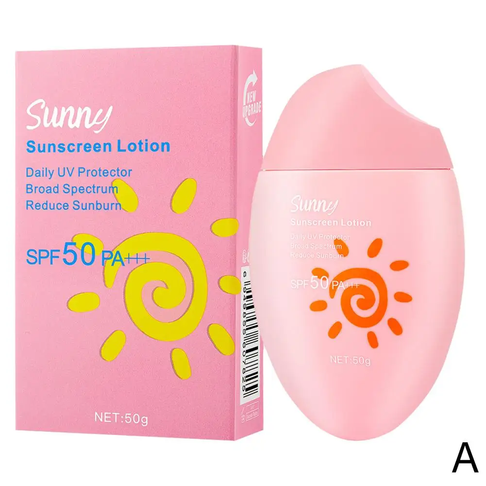 Protezione solare per il corpo SPF 50 Protezione solare leggera e rinfrescante Crema solare per la protezione solare Blocco solare per le donne coreane F E5L6