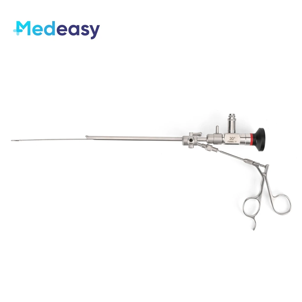 Medical Veterinary Arthroscope ENT Rigid Endoscope Set 0/30 Degree 2.7mmX175mm with Working Channel Sheath Forceps for Endoscopy