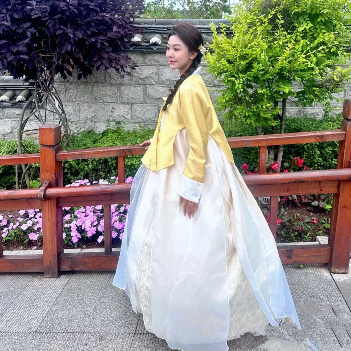 

Ancient Asian Photography Outfit Korean Dress Stage Performance Jilin Korea Trend Costume Traditional Women's Hanbok FE011