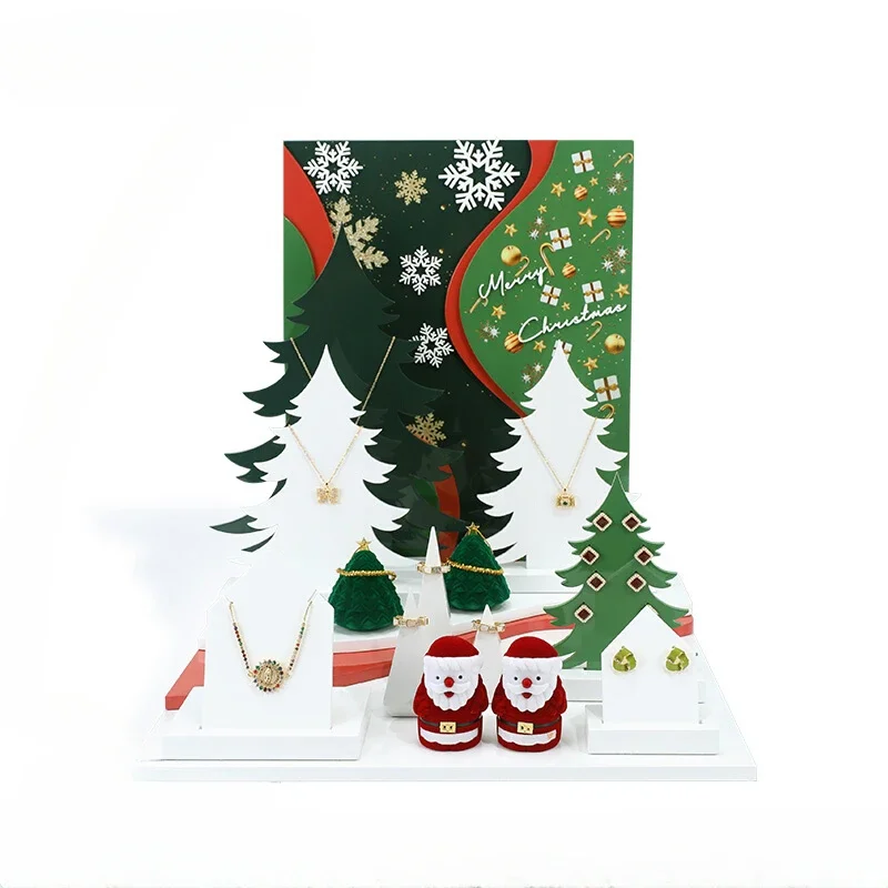 

Новые ювелирные изделия Витрина реквизит креативный рождественский стиль ювелирные изделия ожерелье кольцо серьги Витрина для ювелирных изделий