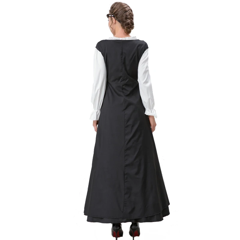 Disfraz de remaisance Retro Medieval para mujer, camisón irlandés con cordones, vestido elegante para fiesta de Carnaval y Halloween, 5XL