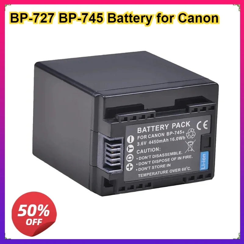 

BP-727 Battery for Canon Vixia HFR80 HFR82 HFR800 HFR30 HFR32 HFR300 HFR40 HFR42 HFR400 HFR52 HFR50 HFR500 HFR70 HFR60 HFR62