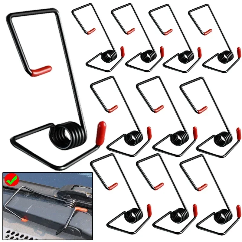 2/4pcs Car Wiper Booster Spring Universal Intelligent Wiper Arms Alloy Rubber Windscreen Wipers Spring Car Accessories