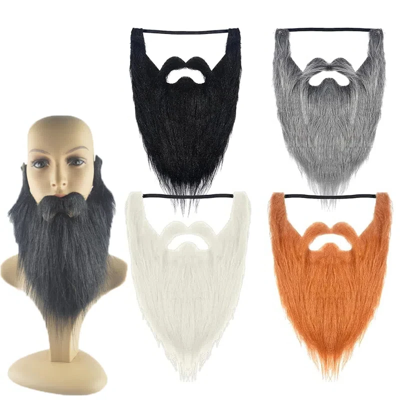 2025 مضحك حفلة شارب زي ذكر رجل هالوين اللحية عيد الفصح تأثيري الدعامة لوازم الوجه لعبة تمويه الشارب الأسود