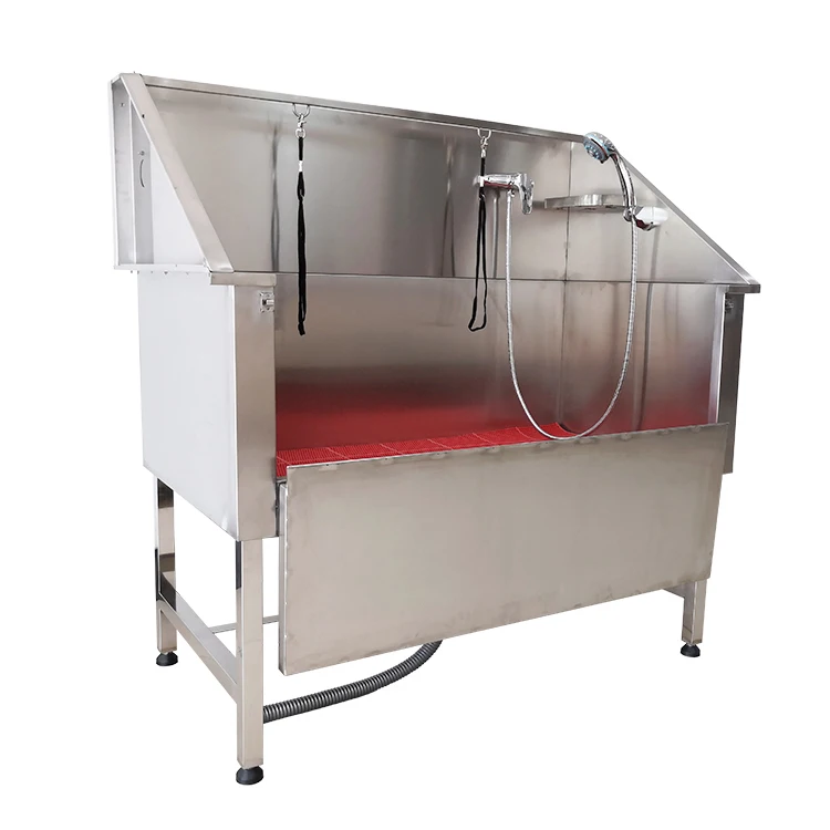 

Stainless Steel Dog Grooming Tub for Pet Grooming Salon Foldable Dog Washing Station